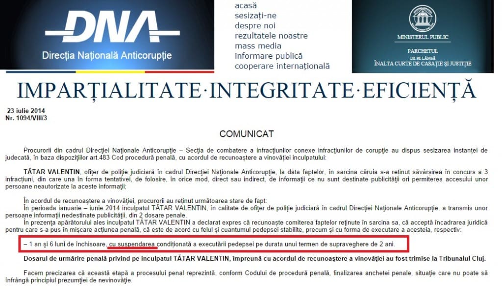 comunicat dna tatar