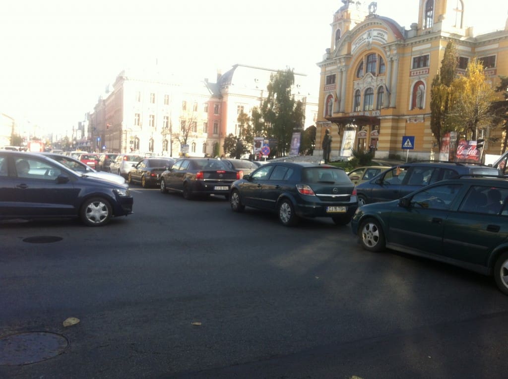 duba de politie lovita accident CLUJUST (3)