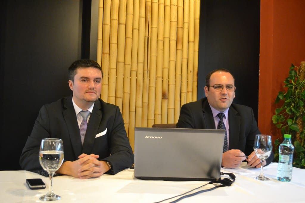 Sorin Hanja - Business Development EnegoBit ESCO și Cosmin Sîndean - manager City Plaza