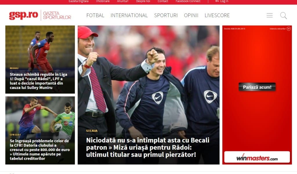 prima pagina gsp cu material clujust