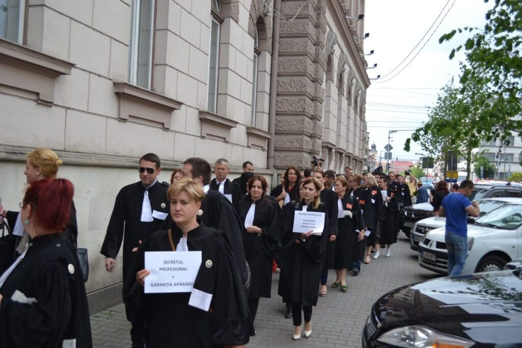 protest avocati cluj