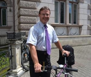 radu mititean cu bicicleta